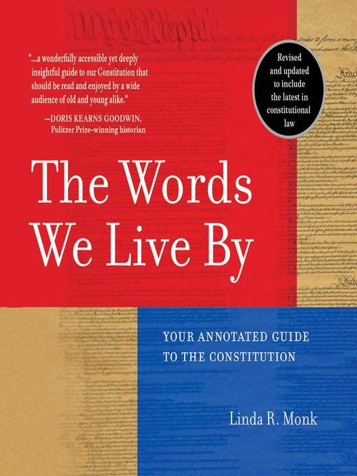 Title details for The Words We Live By by Linda R. Monk - Available